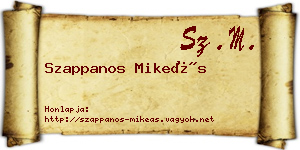 Szappanos Mikeás névjegykártya